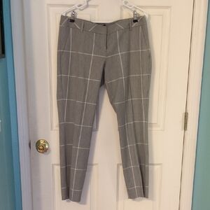 Express Gray Plaid Women's Trousers